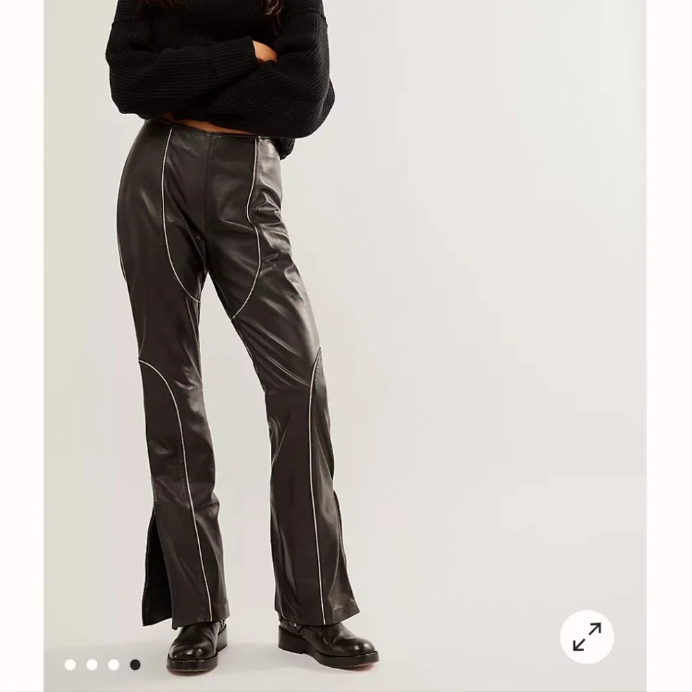Understated Leather Grand Prix Pants for Free People